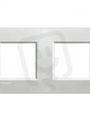 BTICINO LIVINGLIGHT RÁMEČEK HRANATÝ 2+2MODULOVÝ STŘÍBRNÁ LNA4802M2AG Tovární Cena