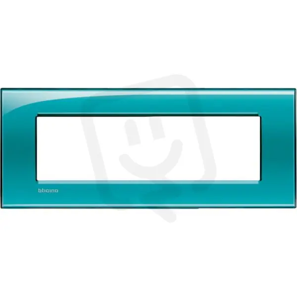 Časově Omezené BTICINO LIVINGLIGHT RÁMEČEK HRANATÝ 7MODULOVÝ TYRKYS ZELENÝ LNA4807VD