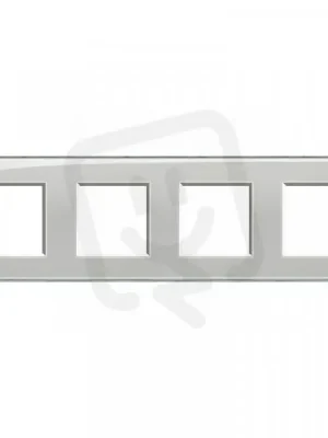 Zlevněný BTICINO LIVINGLIGHT RÁMEČEK HRANATÝ 2+2+2+2MODULOVÝ LEDOVÁ BÍLÁ LNA4802M4KG