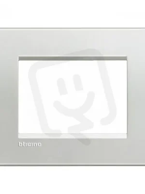 Autentický BTICINO LIVINGLIGHT RÁMEČEK HRANATÝ 3MODULOVÝ STŘÍBRNÁ LNA4803AG