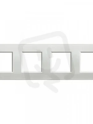 BTICINO LIVINGLIGHT RÁMEČEK HRANATÝ 2+2+2+2MODULOVÝ STŘÍBRNÝ LNA4802M4AG Ověřený