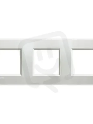 BTICINO LIVINGLIGHT RÁMEČEK HRANATÝ 2+2+2MODULOVÝ STŘÍBRNÝ LNA4802M3AG Výprodej