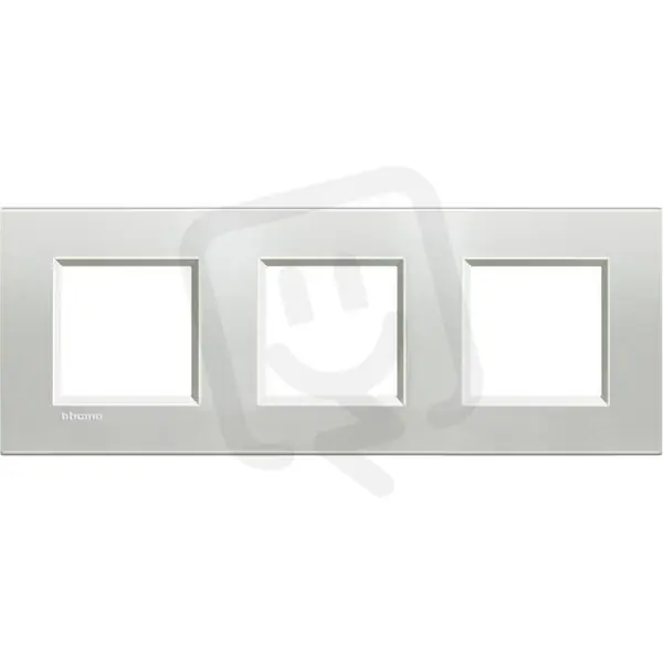 BTICINO LIVINGLIGHT RÁMEČEK HRANATÝ 2+2+2MODULOVÝ STŘÍBRNÝ LNA4802M3AG Výprodej