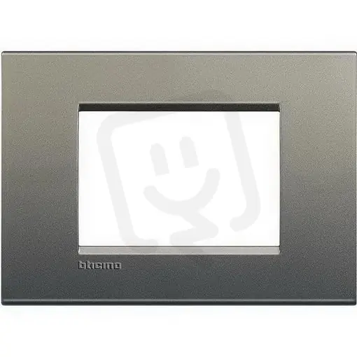 Značkový BTICINO LIVINGLIGHT RÁMEČEK HRANATÝ 3MODULOVÝ ŠEDÁ LNA4803AE