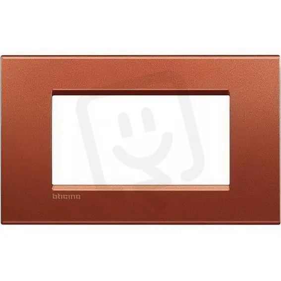 Cenový Hit BTICINO LIVINGLIGHT RÁMEČEK HRANATÝ 4MODULOVÝ CIHLOVÝ LNA4804RK