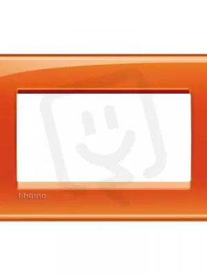 Levný BTICINO LIVINGLIGHT RÁMEČEK HRANATÝ 4MODULOVÝ ORANŽOVÝ LNA4804OD