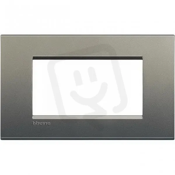 BTICINO LIVINGLIGHT RÁMEČEK HRANATÝ 4MODULOVÝ ŠEDÁ LNA4804AE Levný
