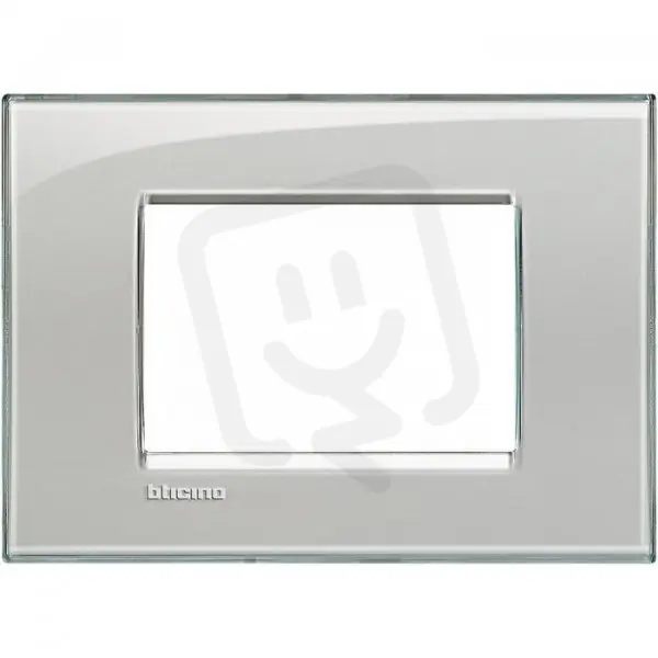 Originální BTICINO LIVINGLIGHT RÁMEČEK HRANATÝ 3MODULOVÝ LEDOVĚ BÍLÁ LNA4803KG