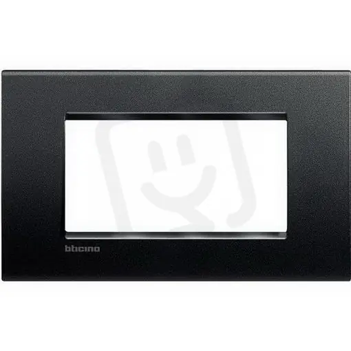 Vrácení Zdarma BTICINO LIVINGLIGHT RÁMEČEK HRANATÝ 4MODULOVÝ ANTRACIT LNA4804AR