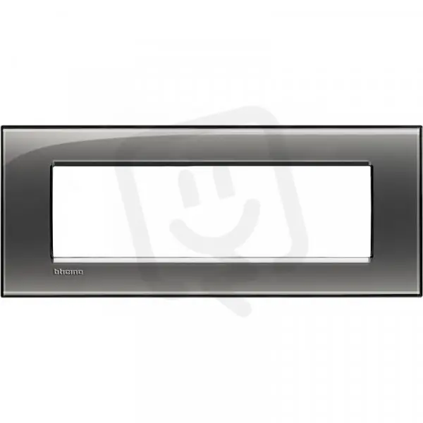 Vysoce Kvalitní BTICINO LIVINGLIGHT RÁMEČEK HRANATÝ 7MODULOVÝ KOUŘOVÝ LNA4807KF