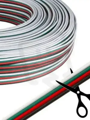4-žilový vodič AWG 16, červená/zelená/černá/bílá MCLED ML-733.010.21.0 Nízká Cena