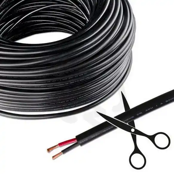 Horká Nabídka 2-žilový kabel 2x1,5mm2, černý plášť, červená/černá MCLED ML-733.018.21.0