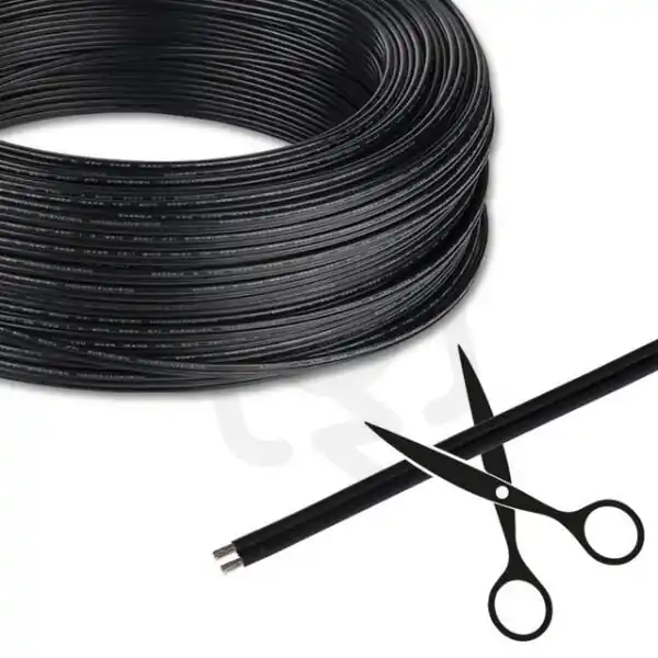 Objednat Nyní 2-žilový plochý PVC kabel AWG 16/1,3 mm2, černý MCLED ML-733.029.37.0