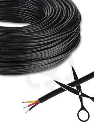 Top Prodej 3-žilový kulatý PVC kabel AWG 20/0,52 mm2, černý plášť, červená/černá/žlutá