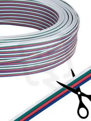 4-žilový plochý PVC kabel AWG 22/0,34 mm MCLED ML-733.059.37.0 Cenová Bomba