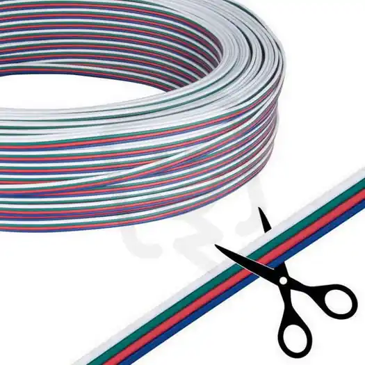 4-žilový plochý PVC kabel AWG 22/0,34 mm MCLED ML-733.059.37.0 Cenová Bomba