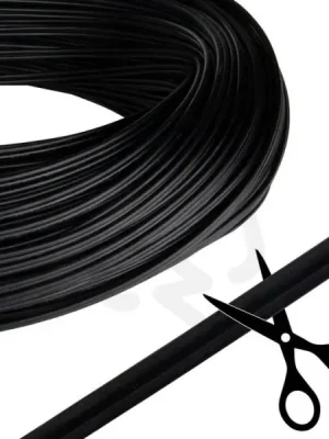 Sleva 2-žilový plochý PVC kabel AWG 22/0,34 mm2, černý MCLED ML-733.054.37.0