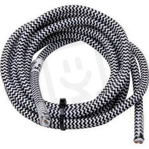 Vysoce Kvalitní 151502044 Textile cable, H03VV-F 2x0,75m