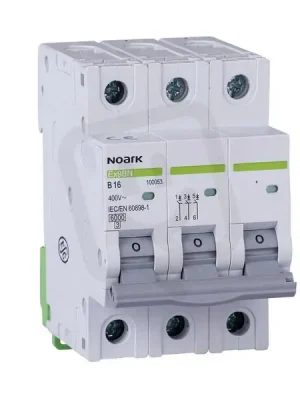Instalační jistič NOARK 100054 EX9BN 6 kA, char. B, 20 A, 3pól Jen Po Omezenou Doba