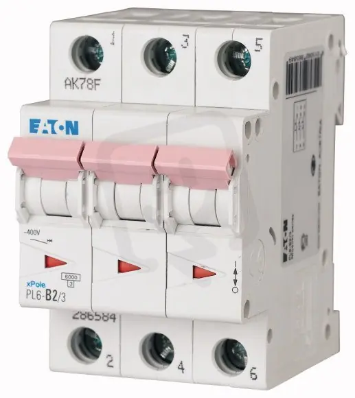 Jistič PL6-C16/3 char C, 3-pólový, 6kA, 16A EATON 286601 Poslední Šance