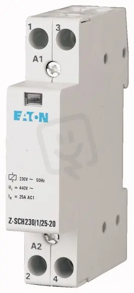 Z-SCH230/1/25-20 Instalační stykač 230V AC 25A 2zap. kont. EATON 120853 Nejprodávanější