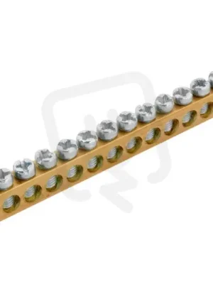 Svorkovnice N/PE mosazná NSCH 6 5x9x1000mm IP00 144 přip. míst 16mm2 1000102 Cenová Bomba