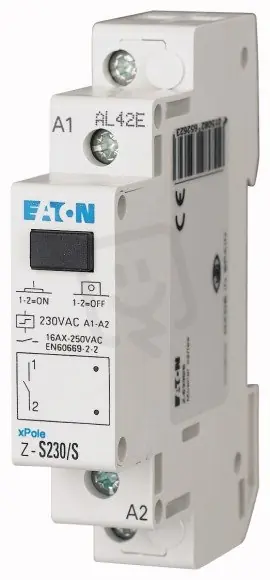 Z-S230/S Impulsní relé tlačítko 230V AC 1zap. kontakt 16A EATON 265262 Vrácení Zdarma