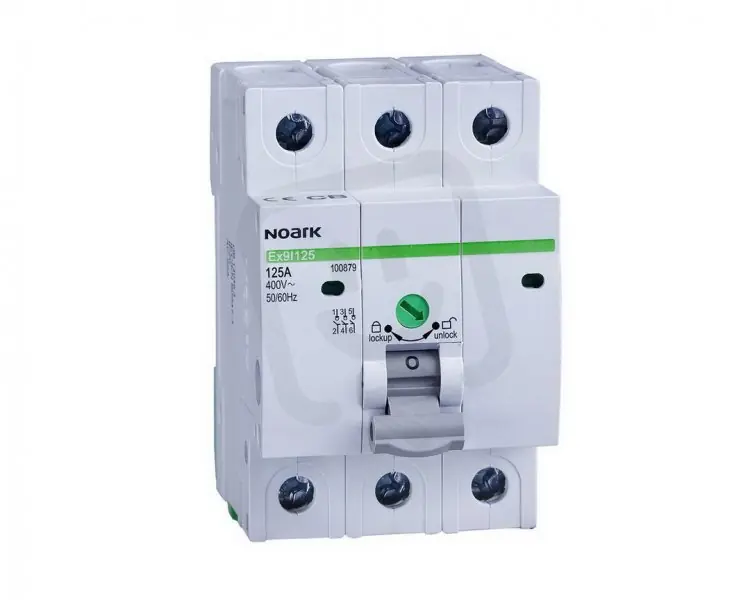 Levný Instalační vypínač NOARK 102309 EX9I125 šířka 3 moduly, 3pól, 25A