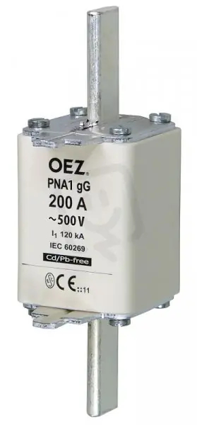PNA1 80A gG Pojistková vložka AC 500V/DC 440V vel.1 OEZ 40436 Vysoce Kvalitní
