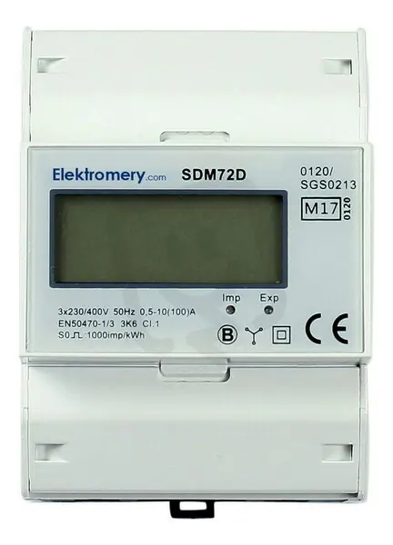 Dokud Zásoby Vydrží Elektroměr SDM 72D 0,25 - 100A MID, EASTRON E801