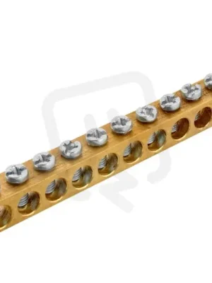 Akce Svorkovnice N/PE mosazná NSCH 10x10x1000mm IP00 116 přip. míst 25mm2 1000152