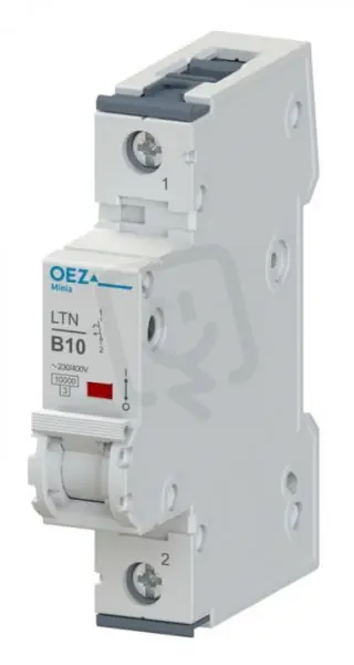 Odeslání Ihned LTN-10C-1 Jistič In 10A,Ue AC 230/400V/DC 72V, ch.C, 1pól, 10 kA OEZ 41655
