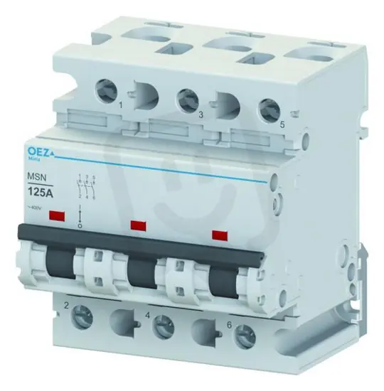 Časově Omezené MSN-125-3 Vypínač In 125 A, Ue AC 230/400 V, 3pól OEZ 44301