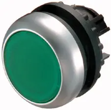 Expresní Doručení Eaton M22-DL-G Prosvětlená ovládací hlavice, bez aret, kroužek titan, zelená