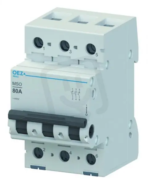MSO-63-3 Vypínač In 63 A, Ue AC 250/440 V, 3pól OEZ 42339 Výhodná Nabídka