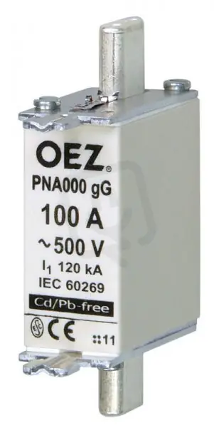 PNA000 25A gG Pojistková vložka AC 500V/DC 250V vel.000 OEZ 40481 Ověřený