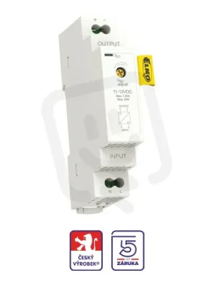 Jen Po Omezenou Doba Spínaný stabilizovaný napájecí zdroj PS1M-15/12V ELKO EP 8595188180474