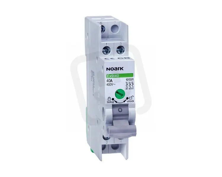 Objednat Nyní Instalační vypínač NOARK 101391 EX9I40 šířka 1 modul, 3pól, 32A