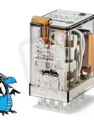 Miniaturní průmyslové relé, DIN, 4P/7A, 230V AC, MA_MI FINDER 55.34.8.230.0040 Značkový