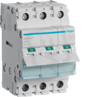 Vypínač 3 pól. 40A /SB340/ HAGER SBN340 Nejlepší Volba