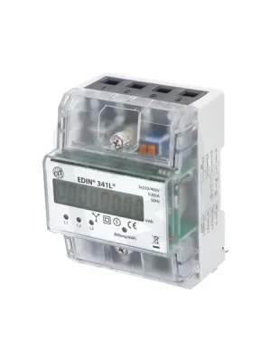 Omezená Nabídka Elektroměr EDIN 341L, 80A, 4,5mod., LCD, 3-fáz., 1-tar., podružný ELEMAN 1008830