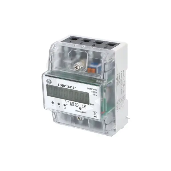 Omezená Nabídka Elektroměr EDIN 341L, 80A, 4,5mod., LCD, 3-fáz., 1-tar., podružný ELEMAN 1008830