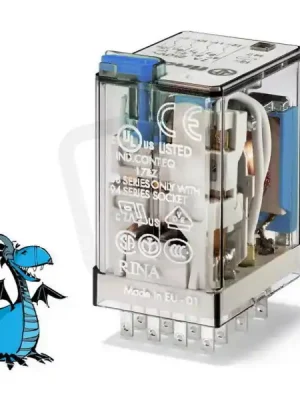 Miniaturní průmyslové relé, DIN, 4P/7A, 24V DC, MA_MI FINDER 55.34.9.024.0040 Cenově Výhodný