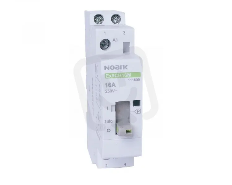 Instalační stykač NOARK 111630 EX9CH20M s ručním ovládáním 20A 240VAC 2Z Akce