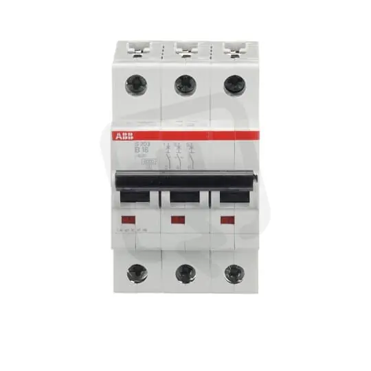 Nakupujte Hned S203-B16 3 fázový jistič 16 A char. B 6 kA ABB 2CDS253001R0165