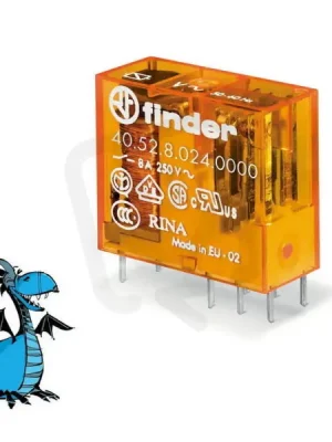 Relé, DIN/PS, 2P/8A, 24V AC FINDER 40.52.8.024.0000 Výhodná Nabídka
