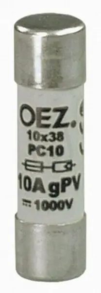 PC10 16A gPV Pojistková vložka DC 1000V vel.10x38 pro fotovoltaiku OEZ 41241 Výprodej