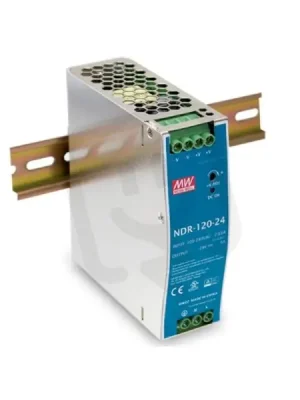 Průmyslový napájecí zdroj na DIN 120W 24V 5A MEAN WELL NDR-120-24 Finální Výprodej