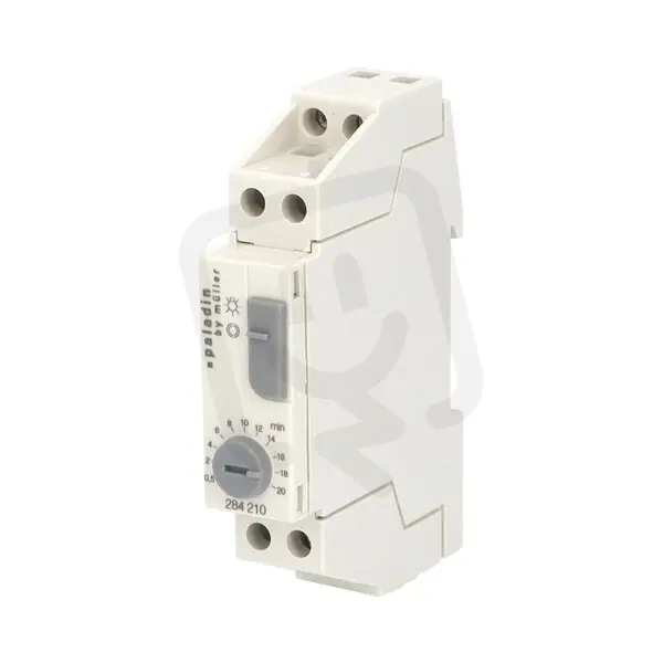 Automat schodišťový PALADIN 284210 elektron. 1mod. 0 5-20min 16A šedý Sezónní Sleva