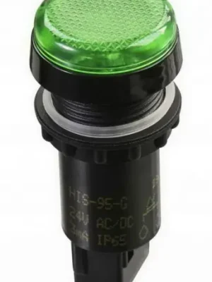 Nová Kolekce Indikační signálka HIS-95 G 230AC 22mm zelená ELECO 200917